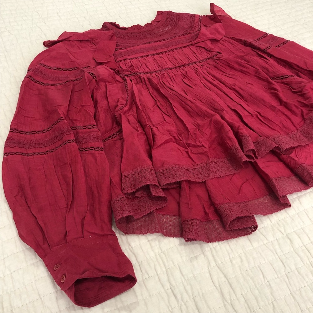 Isabel Marant Red Blouse - Picture 5 of 6